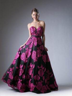 Vestido de Fiesta estampado KC1782.