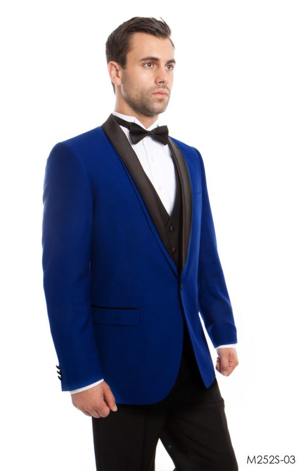 Tuxedo para hombre azul.