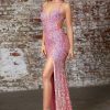 Vestido de fiesta Ref. CD175 Opal blue. - Imagen 4