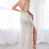 Vestido largo plateado Ref. CDS359 - Imagen 3