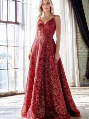 Vestido elegante rojo CB059