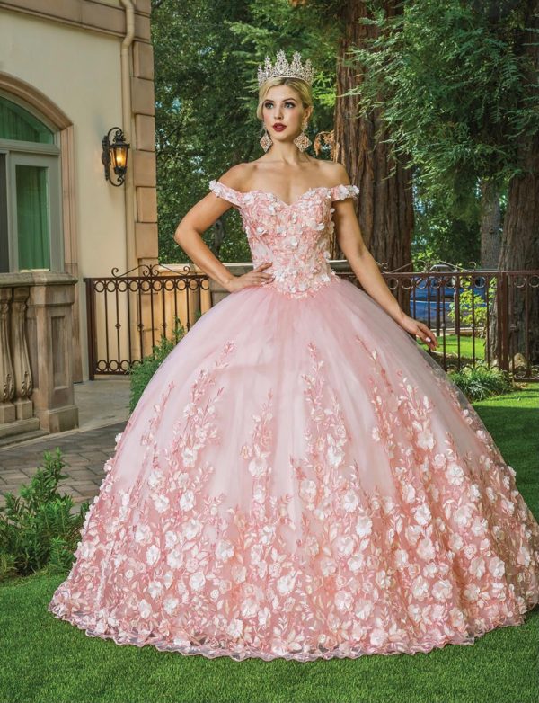 Vestido para quince hombros caídos Ref. 1569