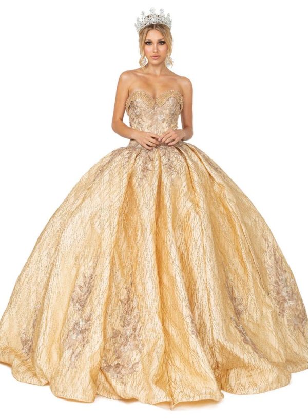 Vestido de quince strapless Rf.1541