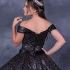 Vestido de quince negro multicolor Rf.1554 - Imagen 2