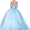 Vestido de quince azul bahamas DQ1546. - Imagen 2