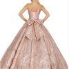 Vestido de quince oro rosa DQ1447. - Imagen 2