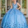 Vestido de quince con sobrefalda DQ1583 - Imagen 3