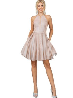 Vestido corto de quince DQ3240.
