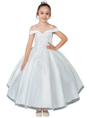Espectacular vestido de primera comunión Rf. K767.