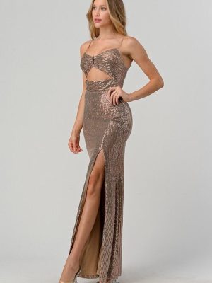 Vestido sirena moka Rf. CD54832