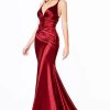 Vestido sirena satinado Rf. CH236 - Imagen 7