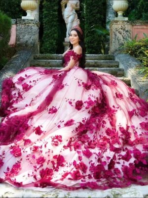 Vestido de quince con cola LV423