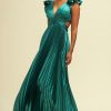 Vestido de fiesta plisado LD9322 en alquiler - Imagen 4