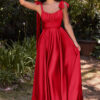 Vestido largo satinado Rf. 7490 - Imagen 2