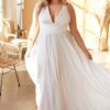 Vestido clásico de satín talla grande Rf. 7469WW - Imagen 2