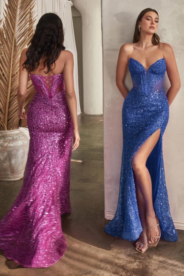 Espectacular y lujoso vestido Rf. CD0227