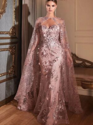 VESTIDO AJUSTADO SIN TIRANTES CON CAPA DE ENCAJE J834