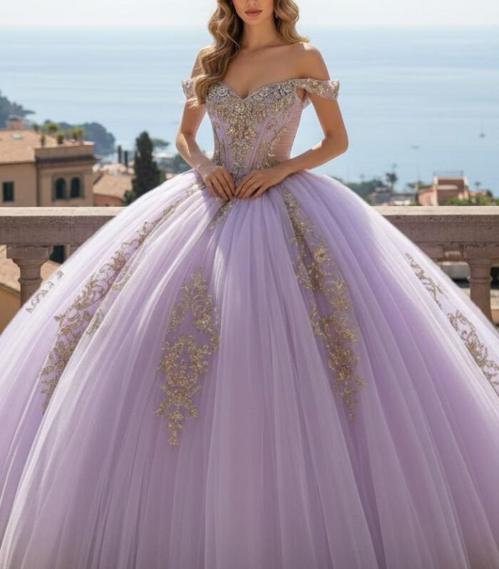 Vestido de Quinceañera Lavanda