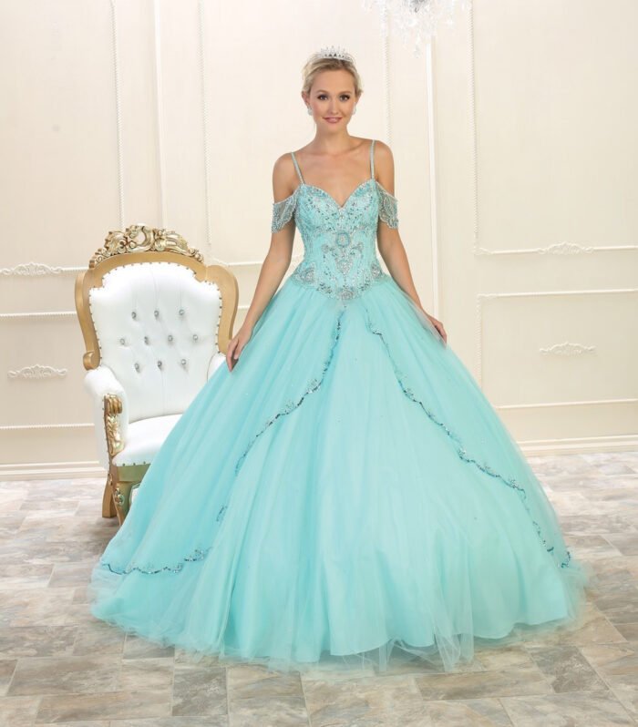 Vestido de Quinceañera Turquesa