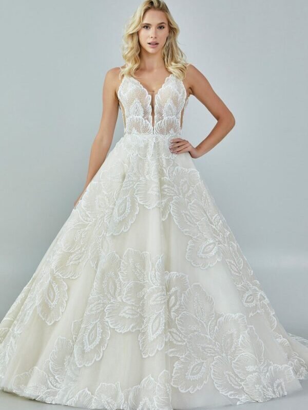 Vestido de Novia Bordado botánico